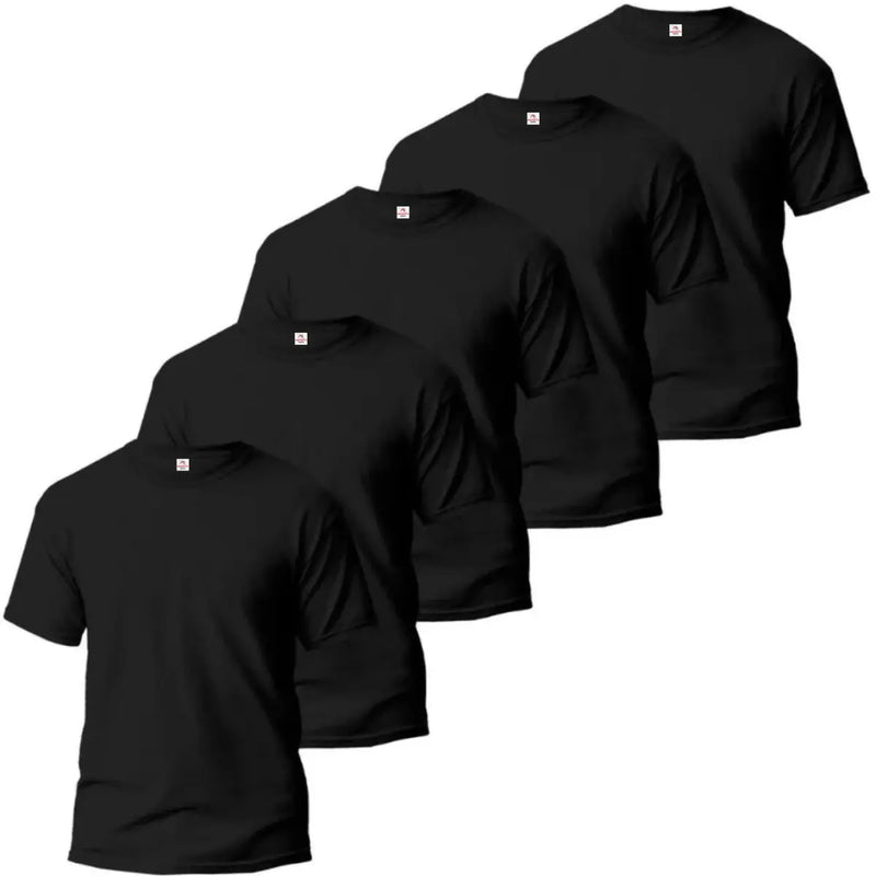 Kit 5 Camisetas Masculinas Básicas