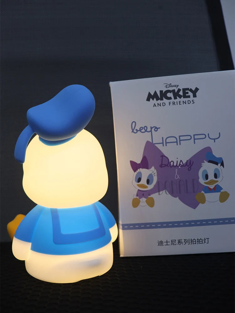 Disney mickey mouse pato donald luz noturna dos desenhos animados criativo luz da noite bonito quarto dormir lâmpada de cabeceira presente das crianças